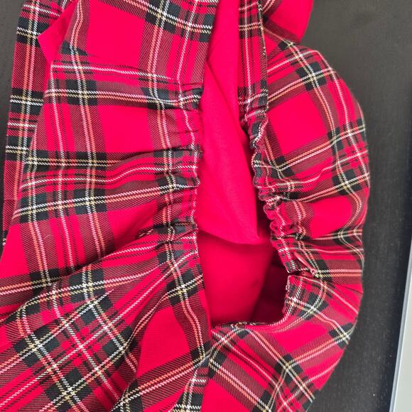 Talbots Woman Red Holiday Tartan Plaid Skirt A Line Festive Women Plus 22W - Picture 8 of 10